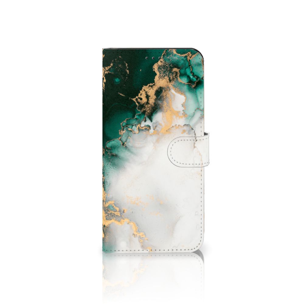 Bookcase voor Samsung Galaxy Xcover 6 Pro Marmer Groen