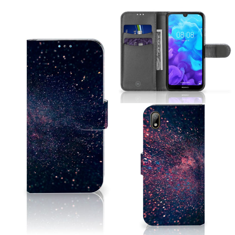 Huawei Y5 (2019) Book Case Stars