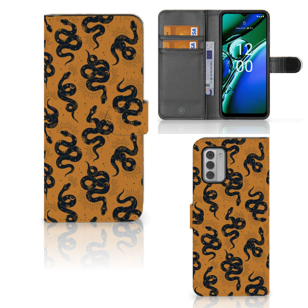 Telefoonhoesje met Pasjes voor Nokia G42 Snakes