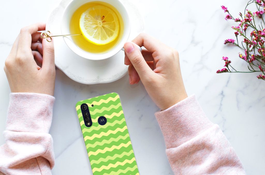 Motorola Moto G8 Power Lite TPU bumper Waves Green B2C Telecom
