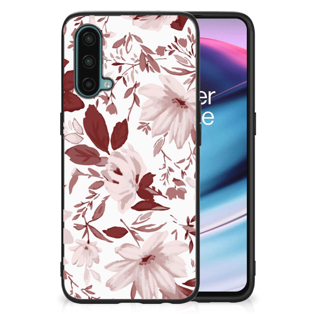 Kleurrijke Telefoonhoesje OnePlus Nord CE 5G Watercolor Flowers