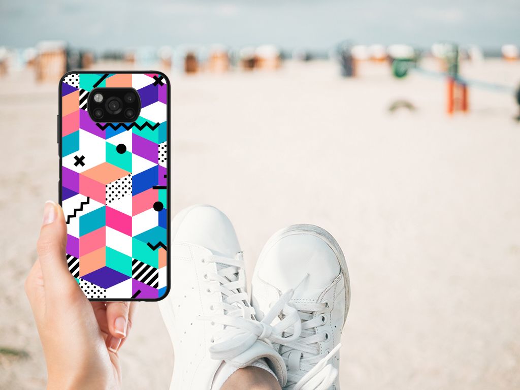 Xiaomi Poco X3 | X3 Pro Backcover Blokken Kleurrijk B2C Telecom