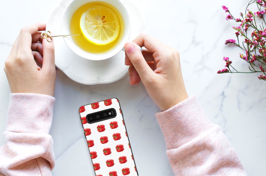 Samsung Galaxy S10 Silicone Case Paprika Red B2C Telecom