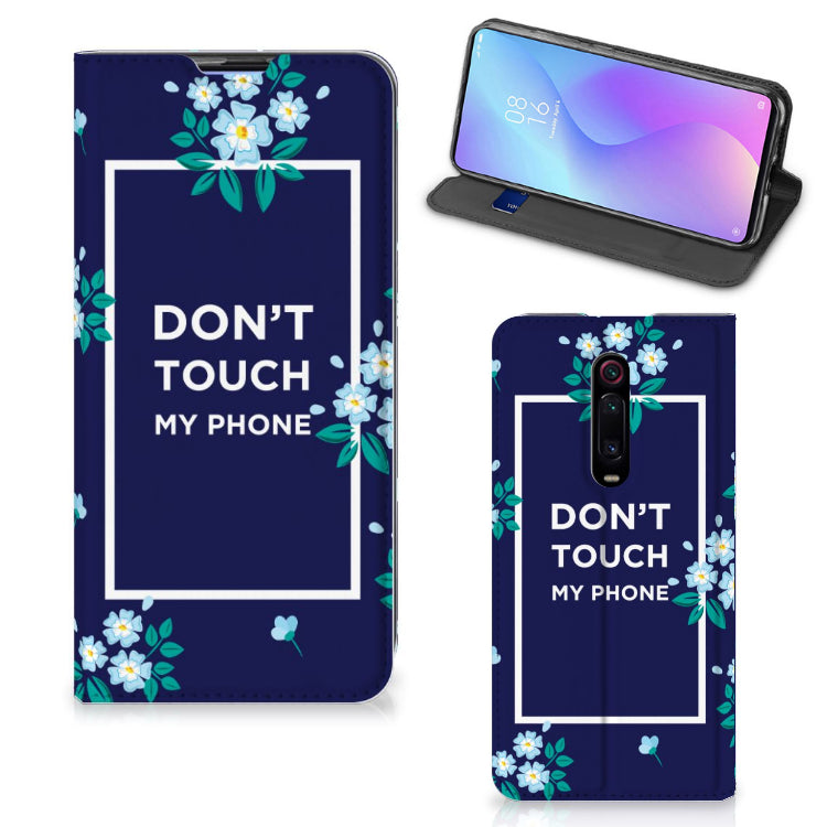 Xiaomi Mi 9T Pro Design Case Flowers Blue DTMP