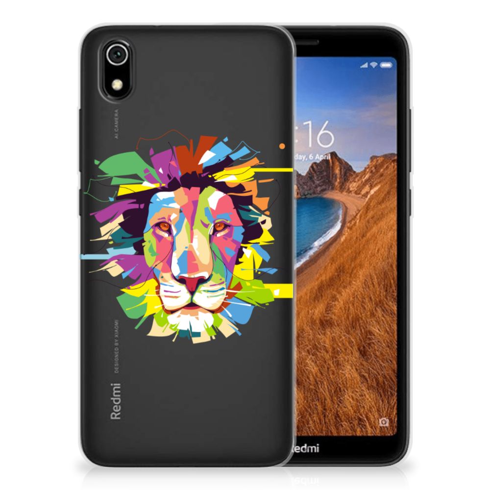 Xiaomi Redmi 7A Telefoonhoesje met Naam Lion Color