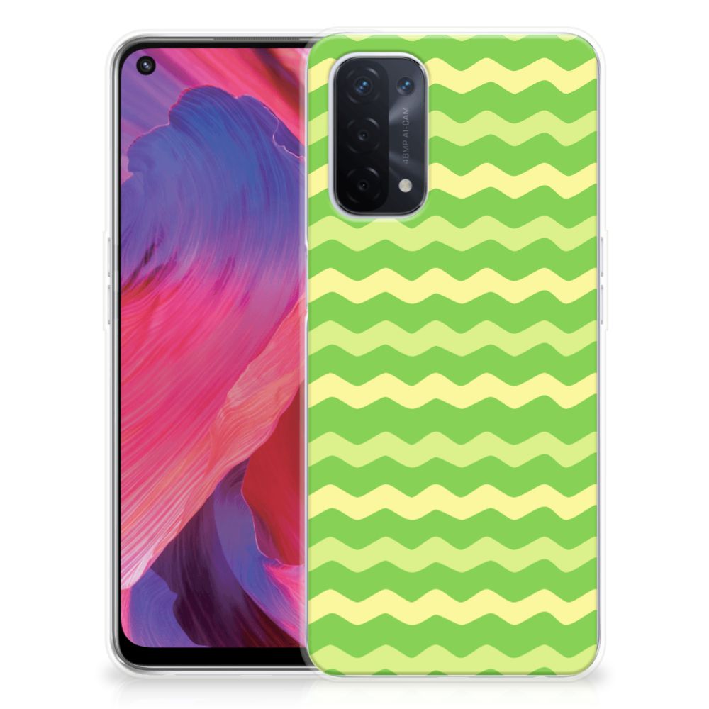 OPPO A93 5G TPU bumper Waves Green