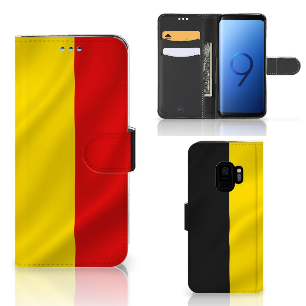 Samsung Galaxy S9 Bookstyle Case Belgische Vlag