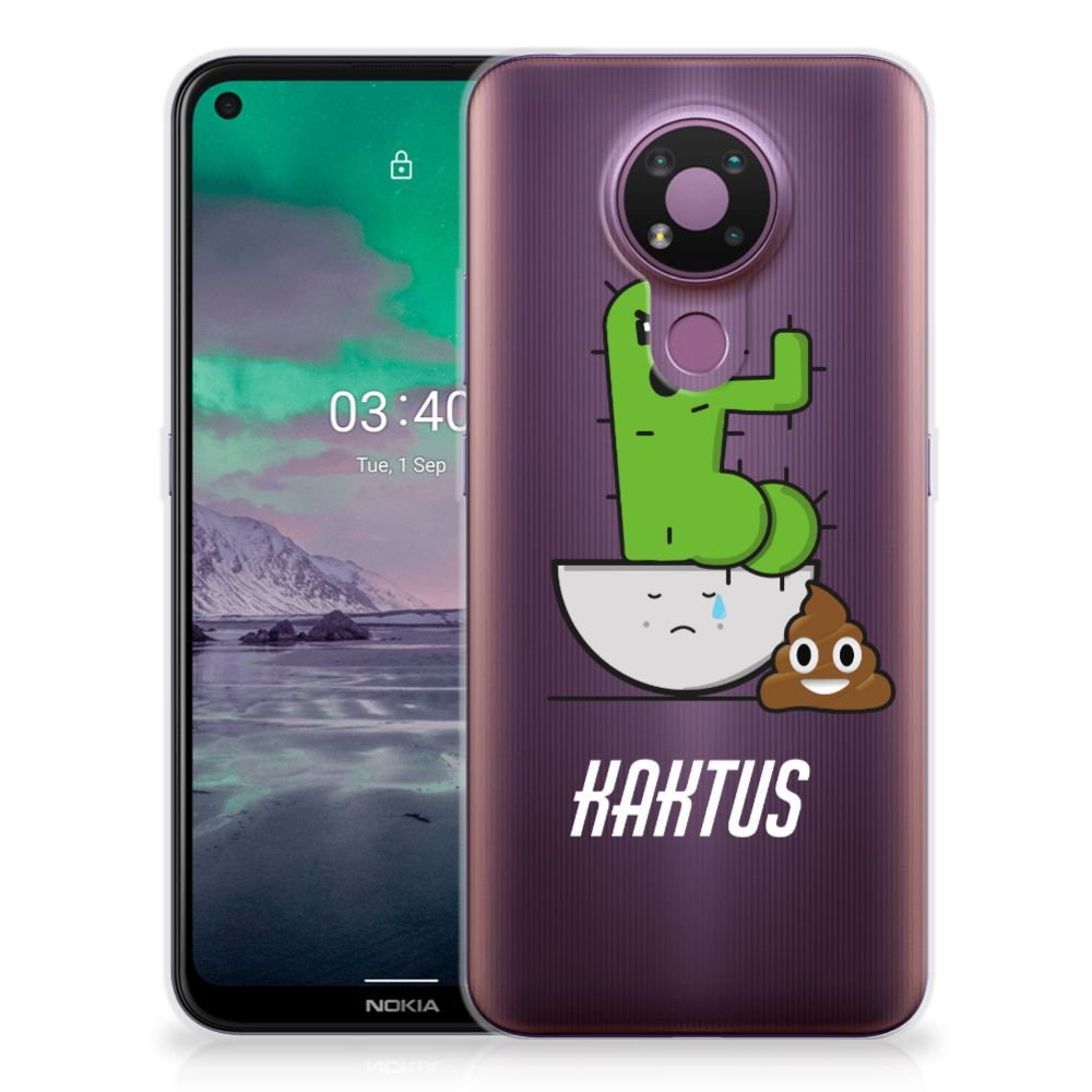 Nokia 3.4 Telefoonhoesje met Naam Cactus Poo B2C Telecom