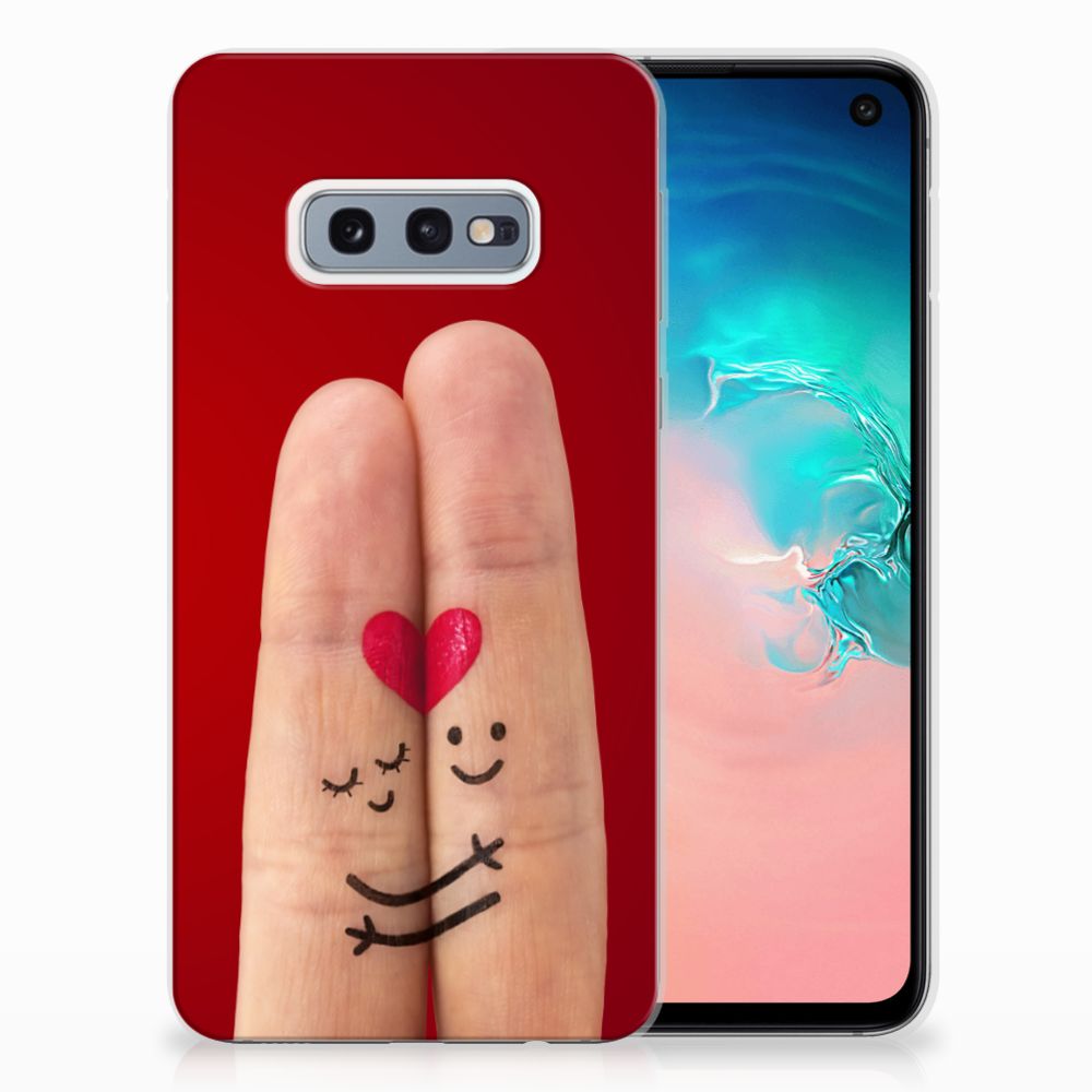 Samsung Galaxy S10e Silicone Back Cover Liefde - Origineel Romantisch Cadeau