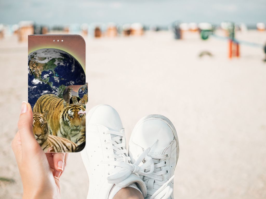 Samsung Galaxy S10 Plus Telefoonhoesje met Pasjes Roofdieren