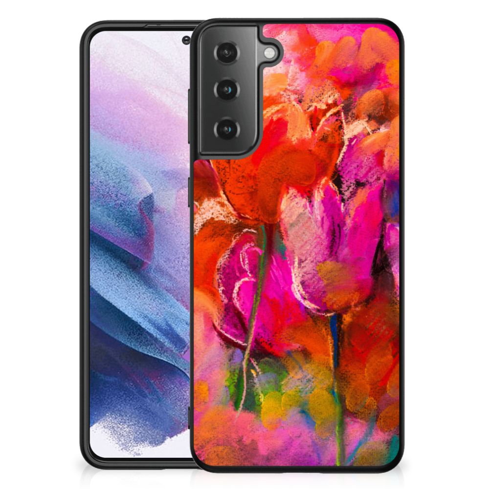 Kleurrijke Telefoonhoesje Samsung Galaxy S21 Plus Tulips