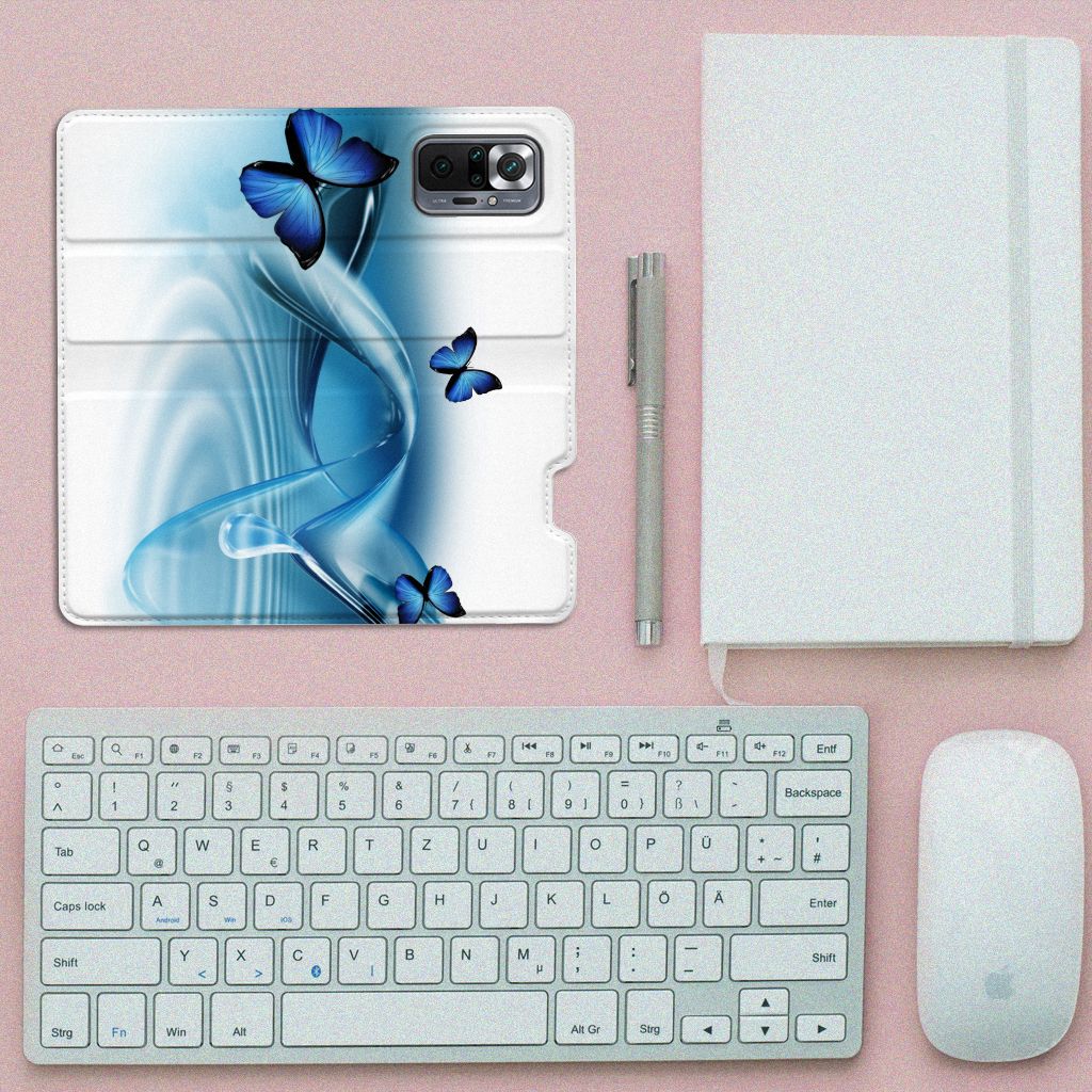 Xiaomi Redmi Note 10 Pro Hoesje maken Vlinders - B2C Telecom
