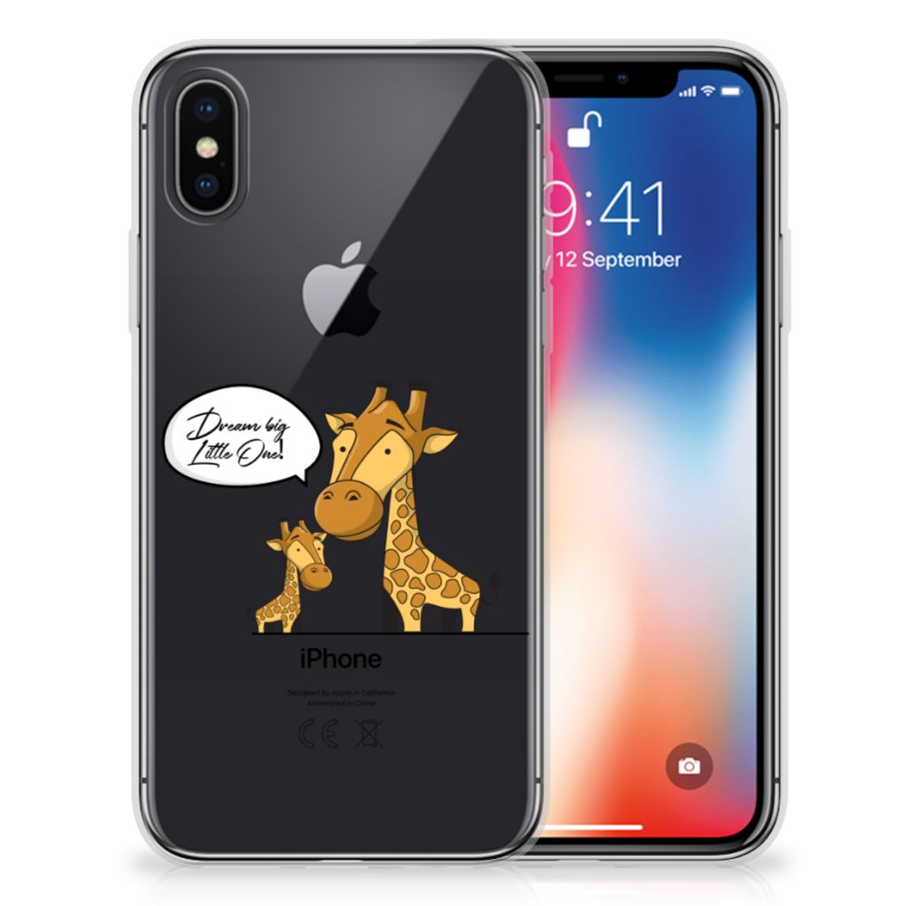 Apple iPhone X | Xs Telefoonhoesje met Naam Giraffe