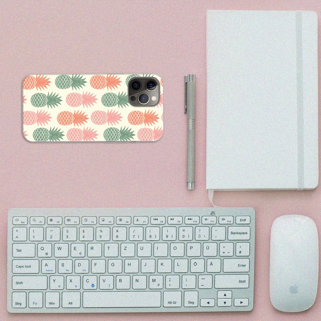 iPhone 12 Pro Max Siliconen Case Ananas B2C Telecom