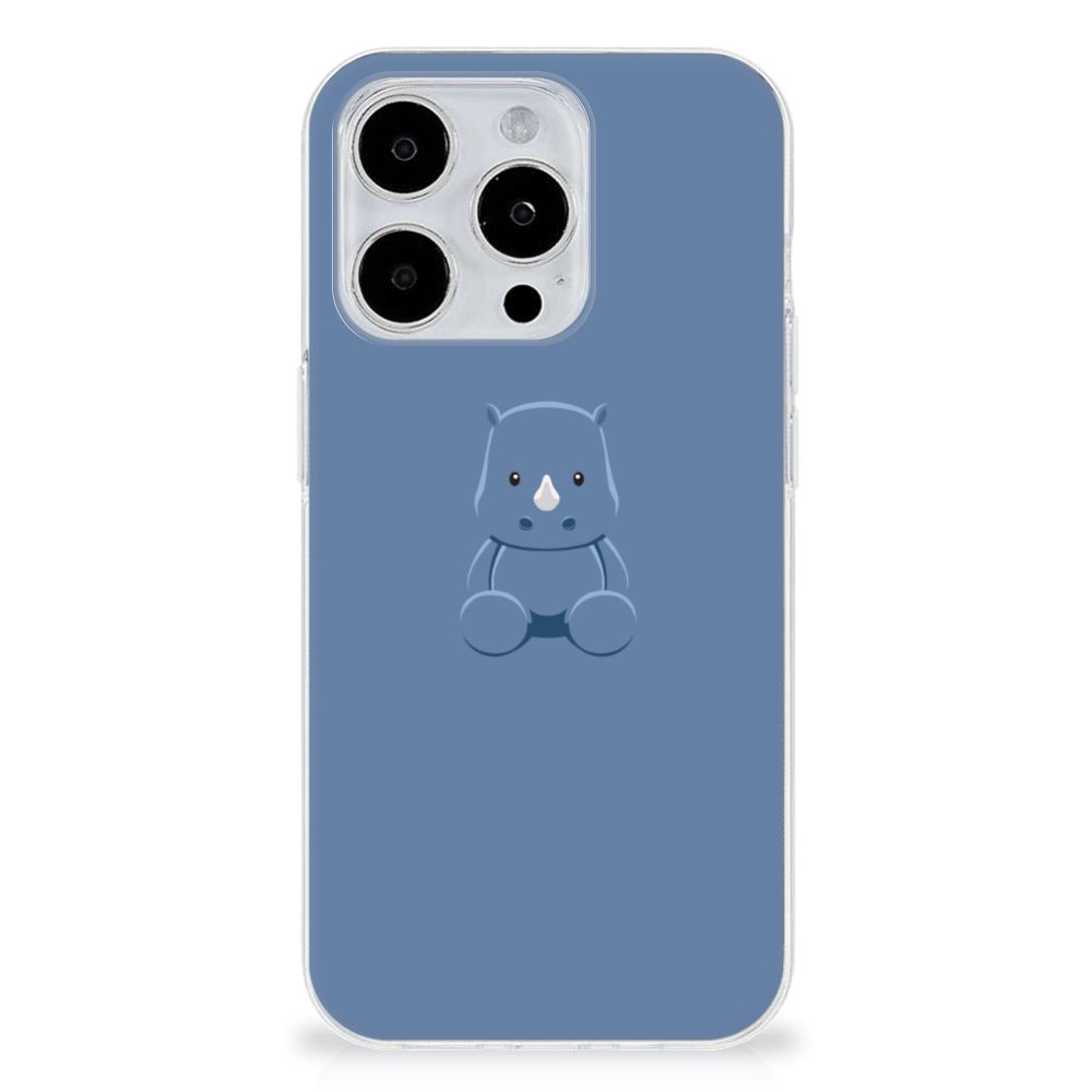 iPhone 15 Pro Max Telefoonhoesje met Naam Baby Rhino