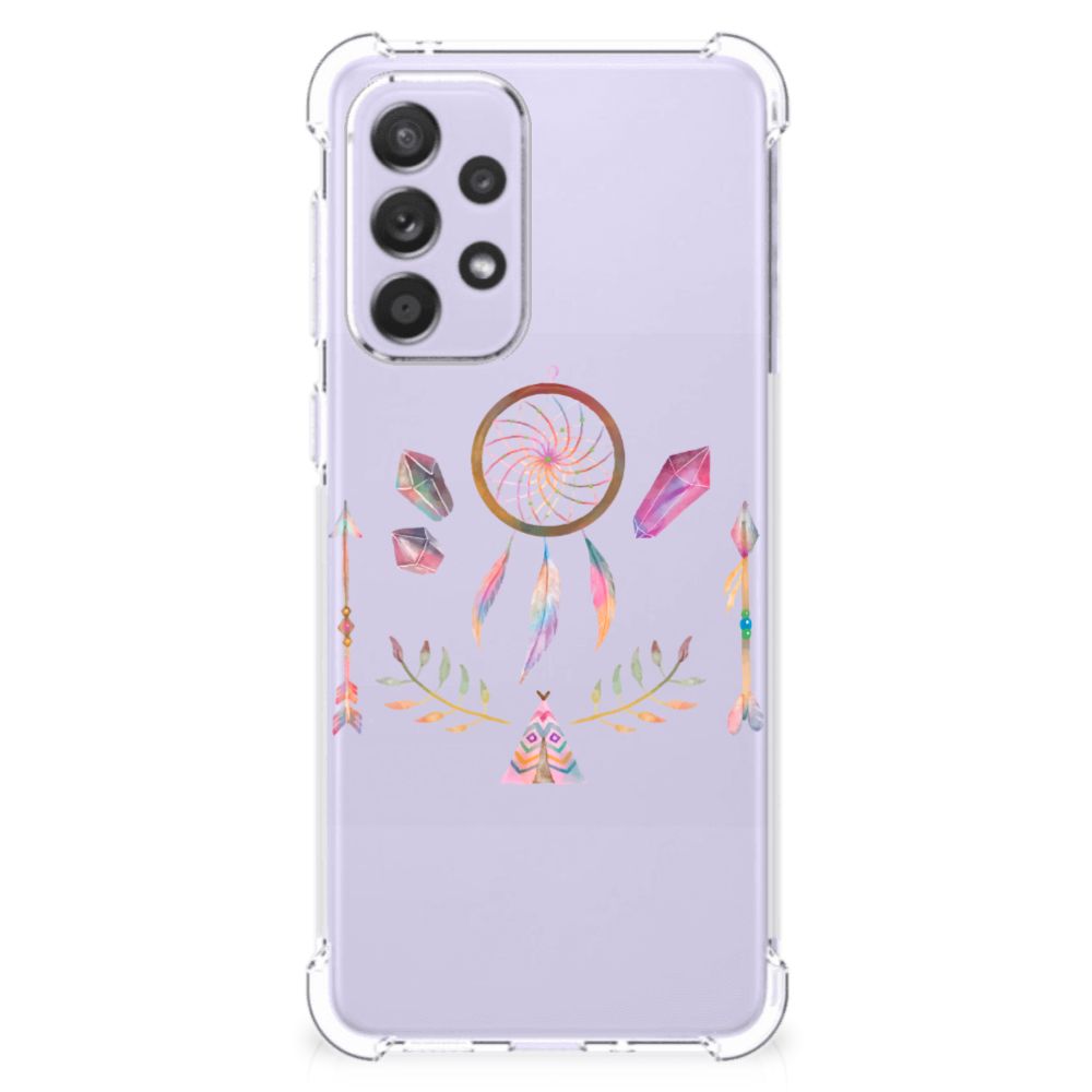 Samsung Galaxy A33 Stevig Bumper Hoesje Boho Dreamcatcher B2C Telecom