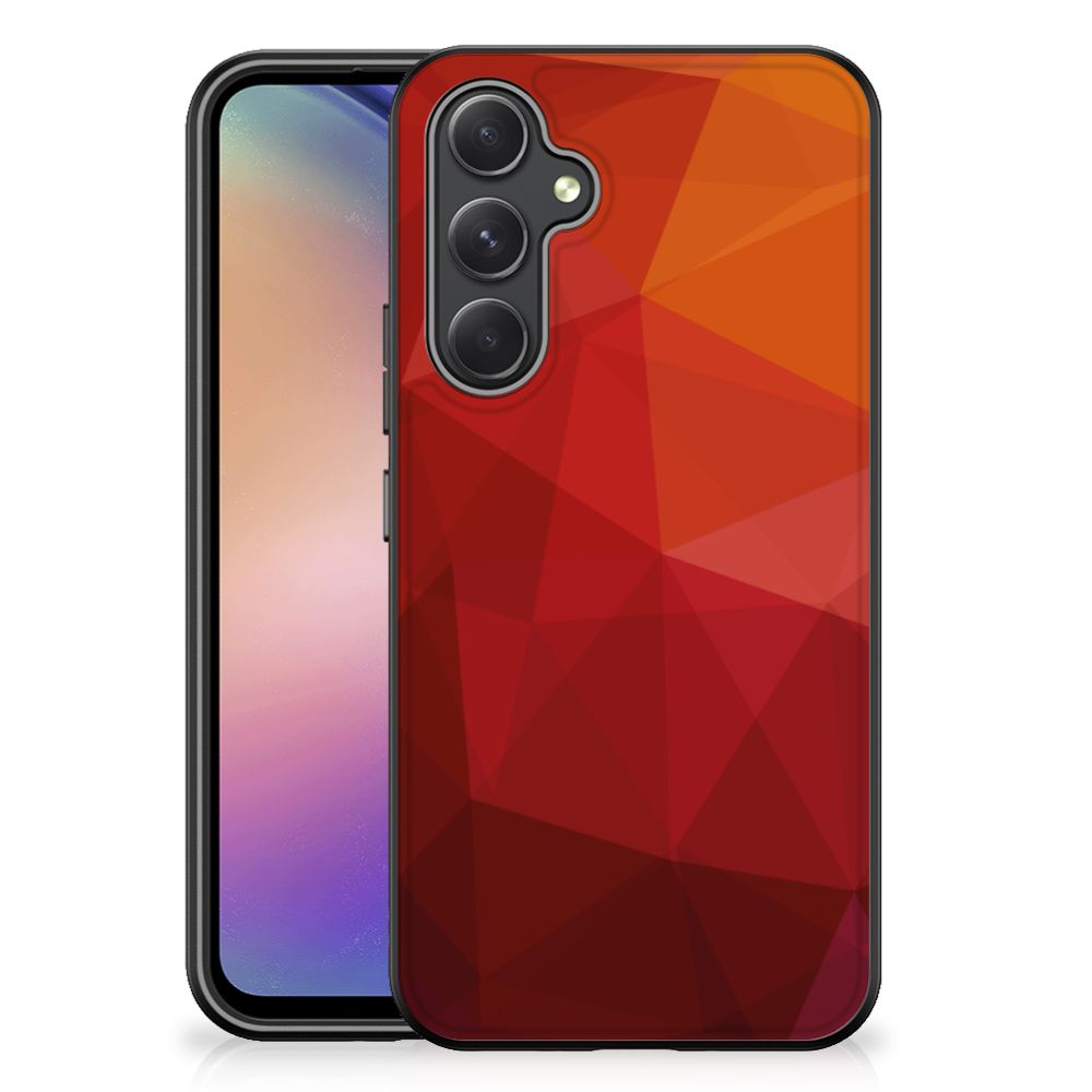 Backcover voor Samsung Galaxy A54 Polygon Red