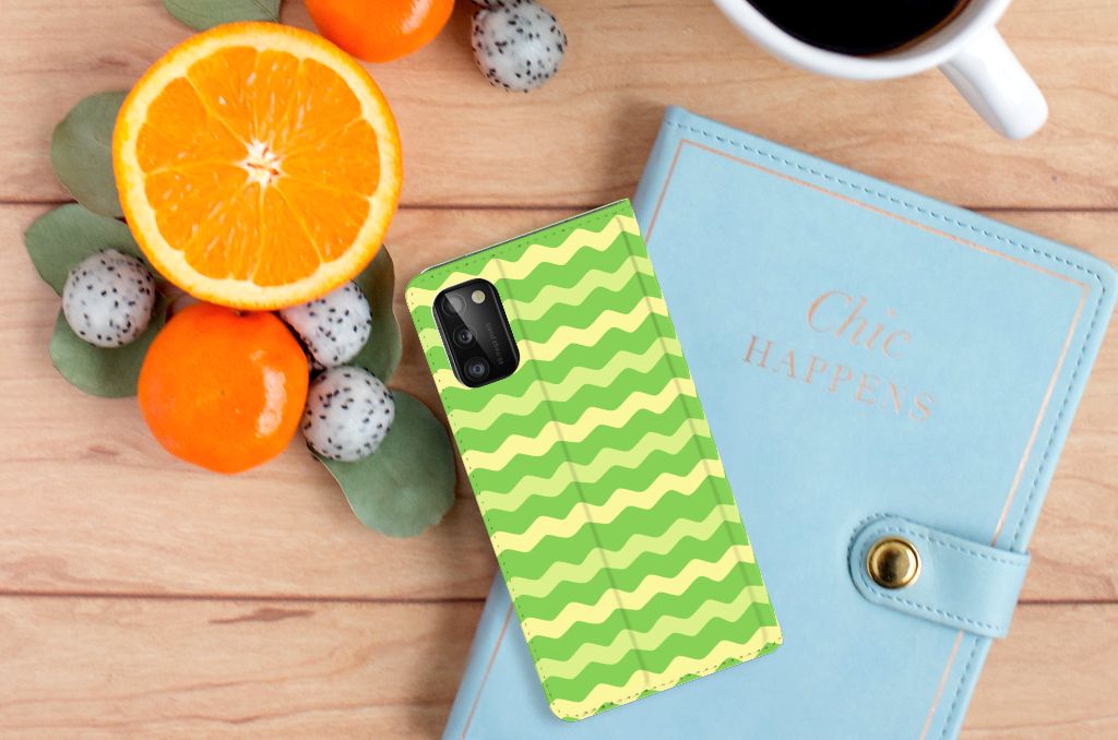 Samsung Galaxy A41 Hoesje met Magneet Waves Green - B2C Telecom