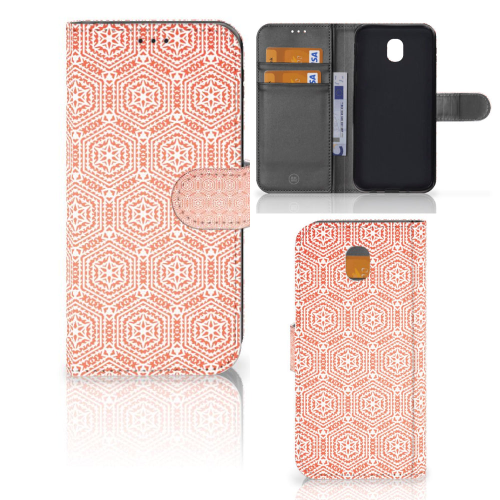 Samsung Galaxy J5 2017 Telefoon Hoesje Pattern Orange