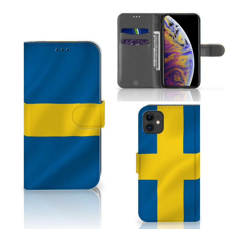 Apple iPhone 11 Bookstyle Case Zweden