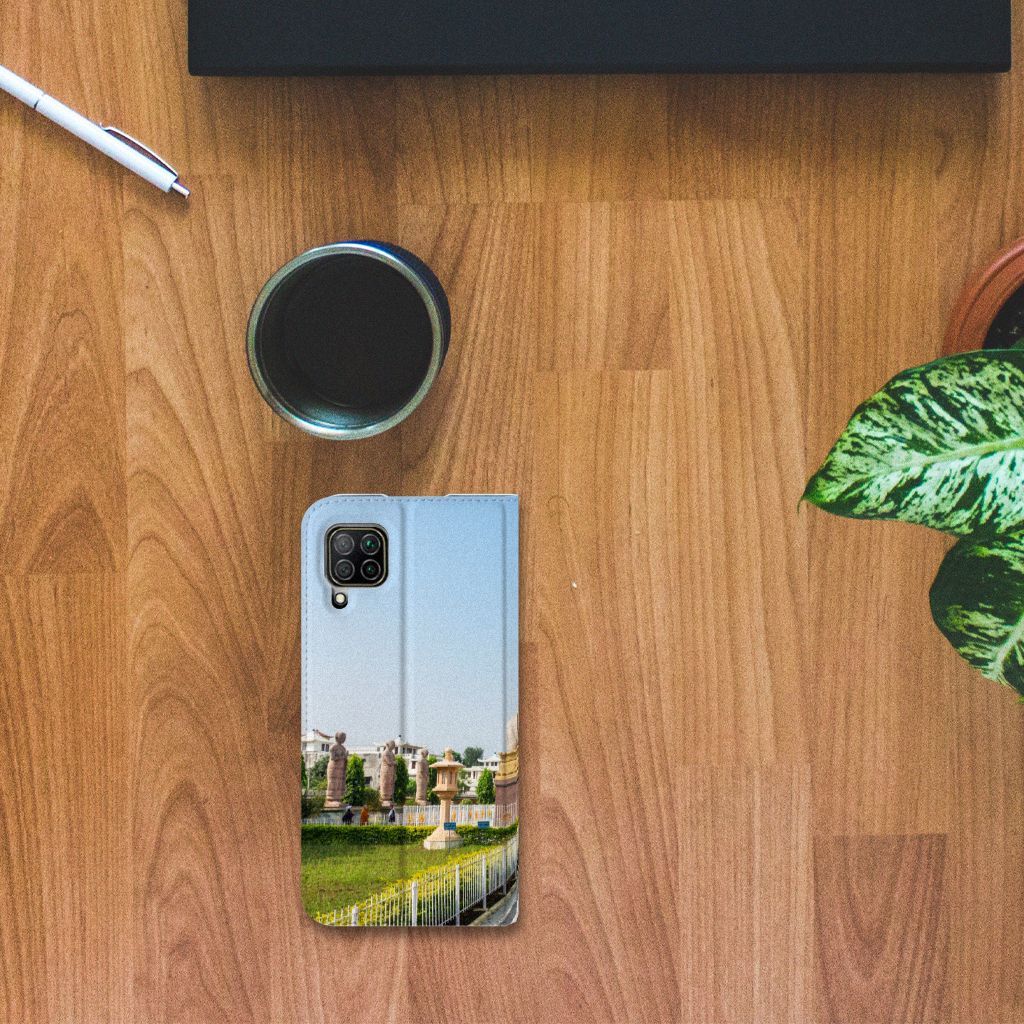 Huawei P40 Lite Book Cover Boeddha