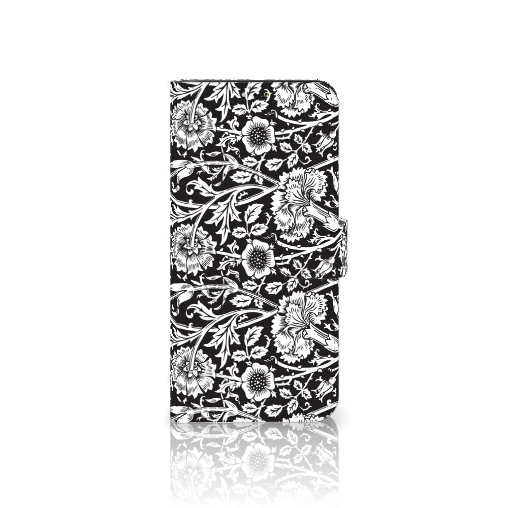 Samsung Galaxy A03 Hoesje Black Flowers
