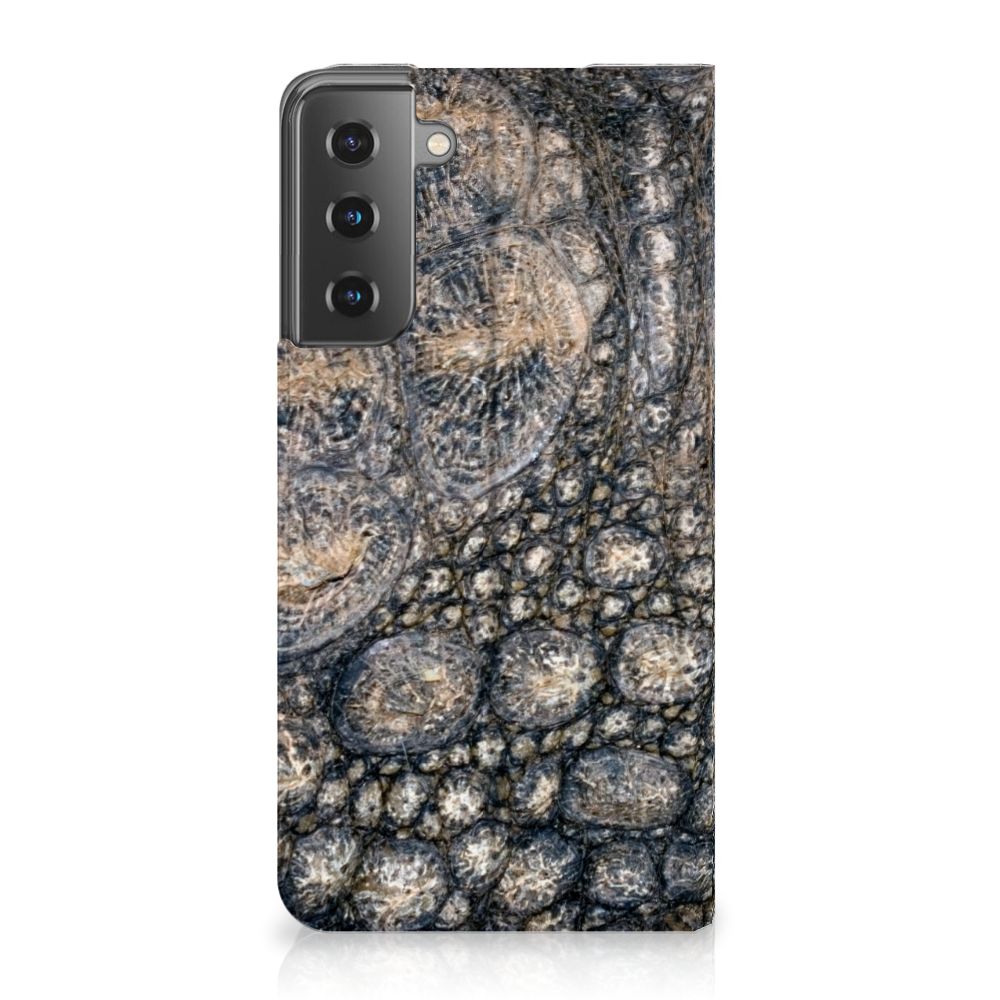 Samsung Galaxy S21 Hoesje maken Krokodillenprint - B2C Telecom