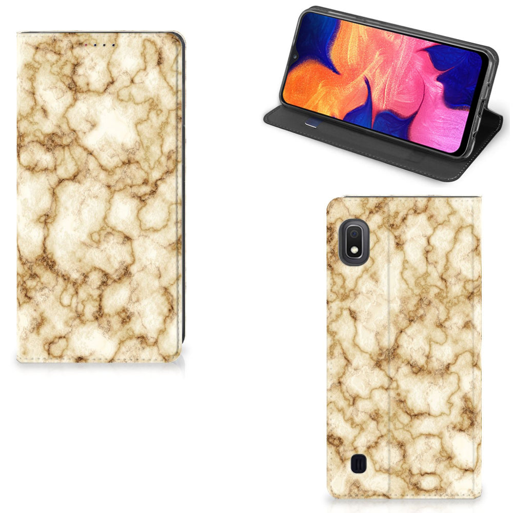 Samsung Galaxy A10 Standcase Marmer Goud