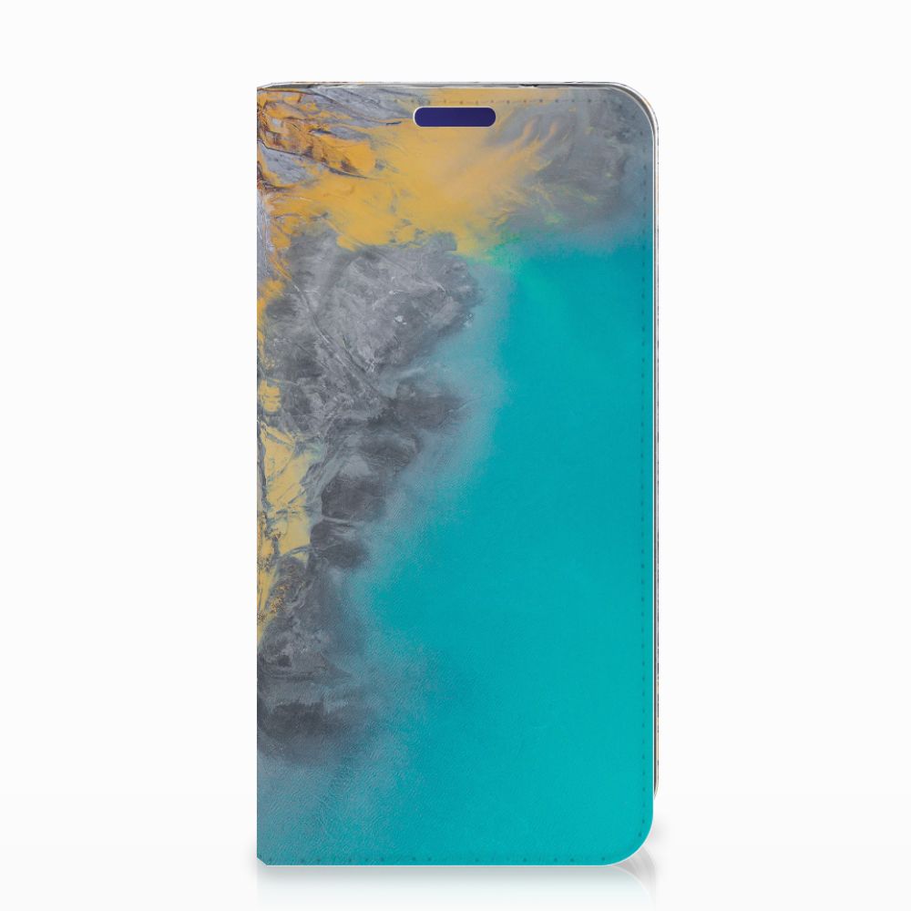 Samsung Galaxy S10e Standcase Marble Blue Gold