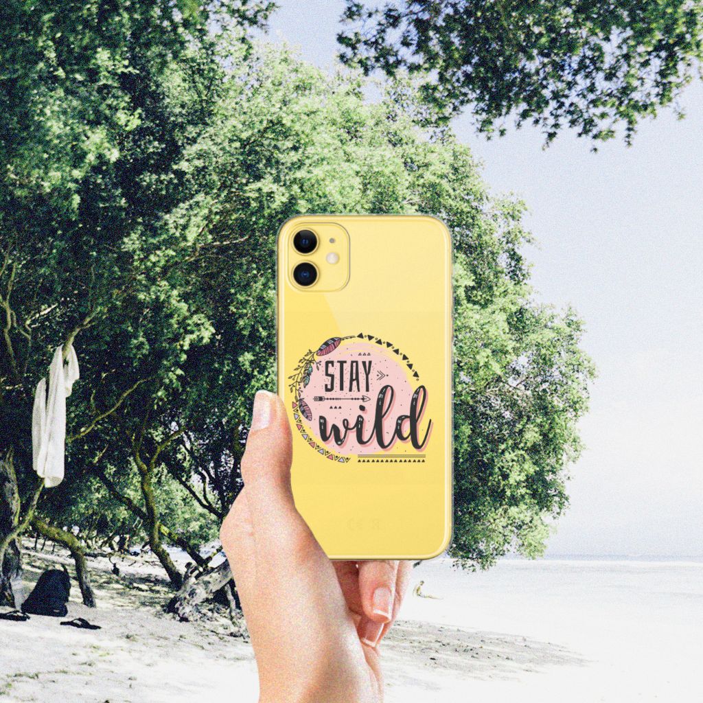 Apple iPhone 11 Telefoonhoesje met Naam Boho Stay Wild
