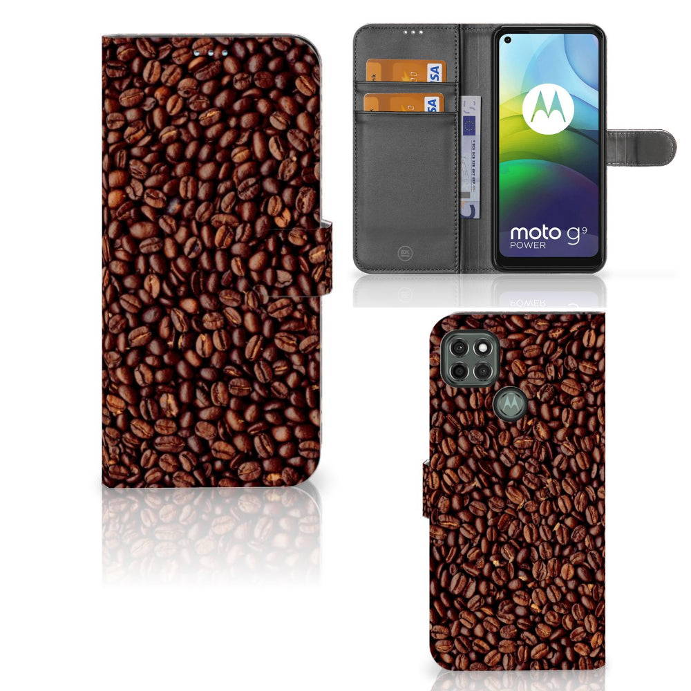 Motorola Moto G9 Power Book Cover Koffiebonen