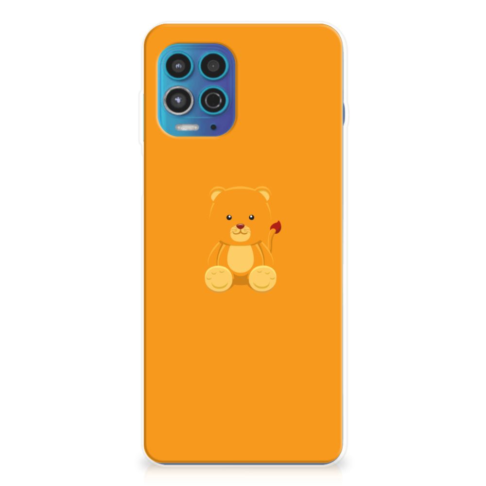 Motorola Moto G100 Telefoonhoesje met Naam Baby Beer B2C Telecom