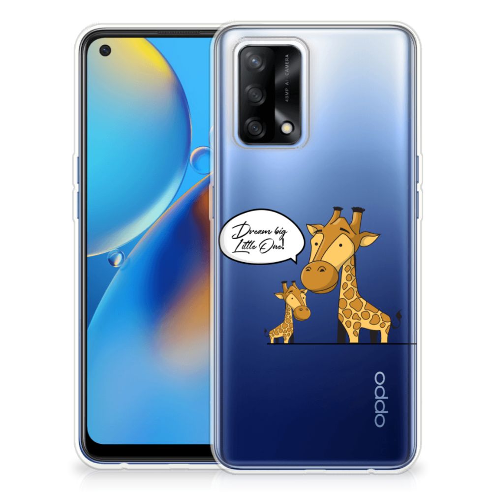 OPPO A74 4G Telefoonhoesje met Naam Giraffe B2C Telecom