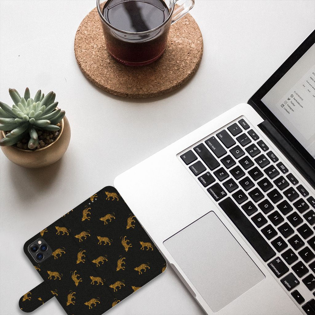 Telefoonhoesje met Pasjes voor Apple iPhone 11 Pro Leopards