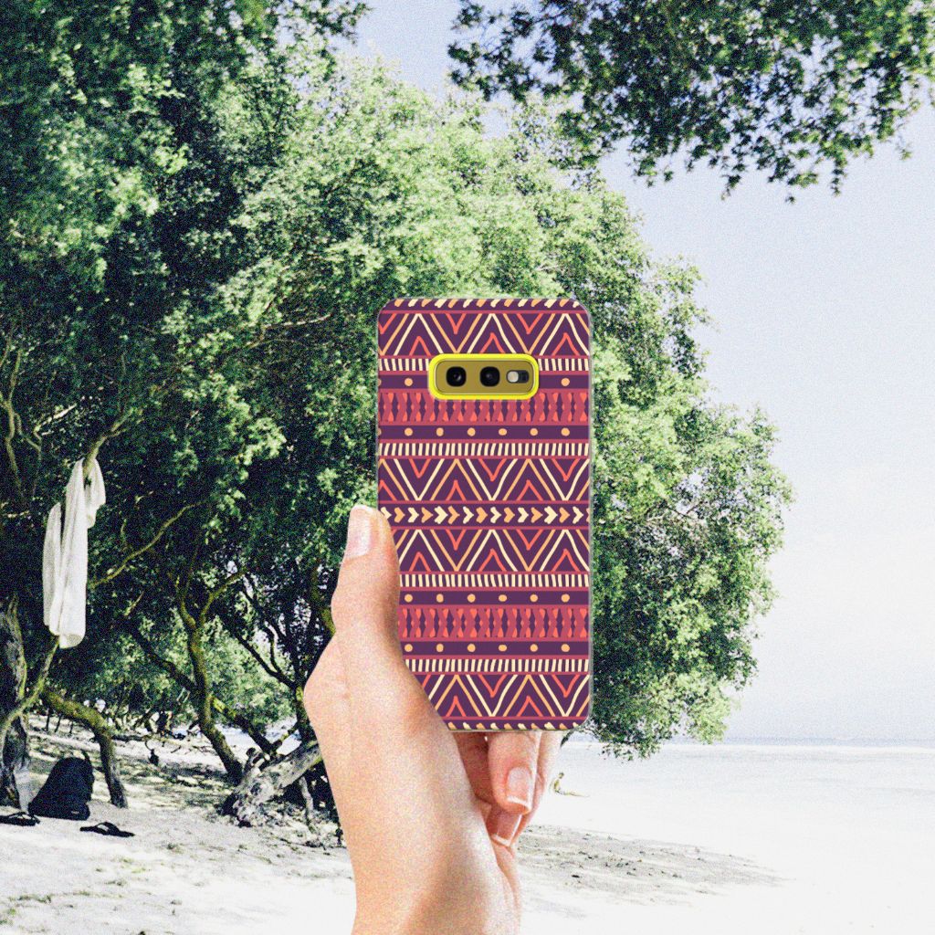 Samsung Galaxy S10e TPU bumper Aztec Paars