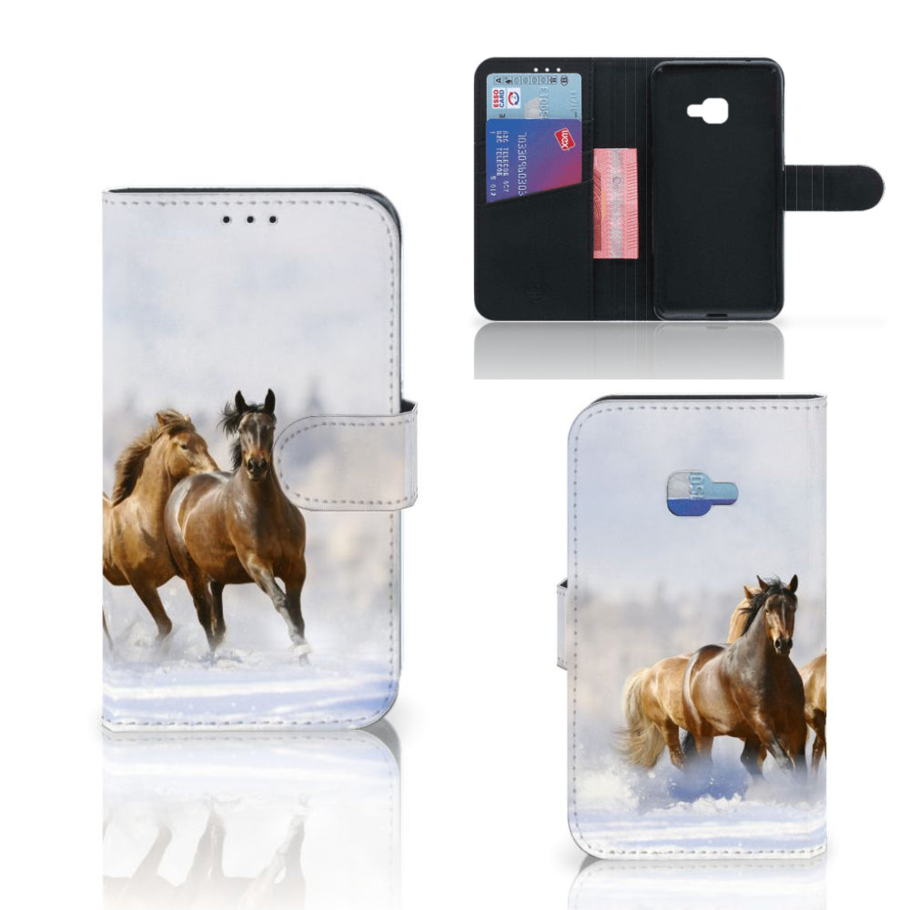 Samsung Galaxy Xcover 4 | Xcover 4s Telefoonhoesje met Pasjes Paarden