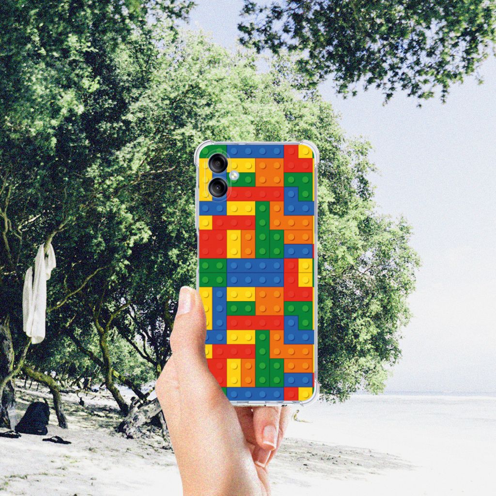 Samsung Galaxy A05 Doorzichtige Silicone Hoesje Blokken B2C Telecom