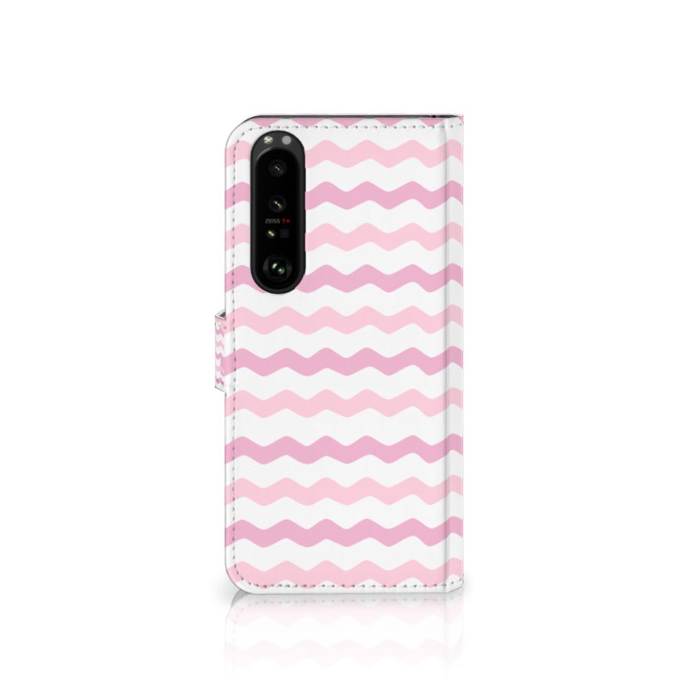 Sony Xperia 1 III Telefoon Hoesje Waves Roze