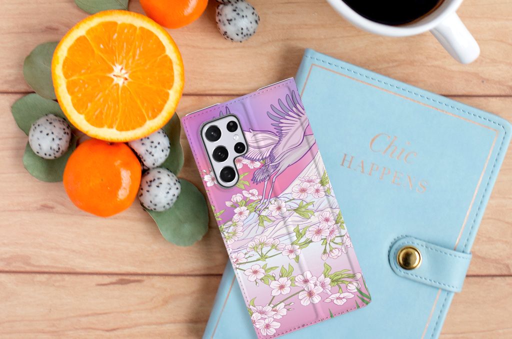 Samsung Galaxy S22 Ultra Hoesje maken Bird Flying - B2C Telecom