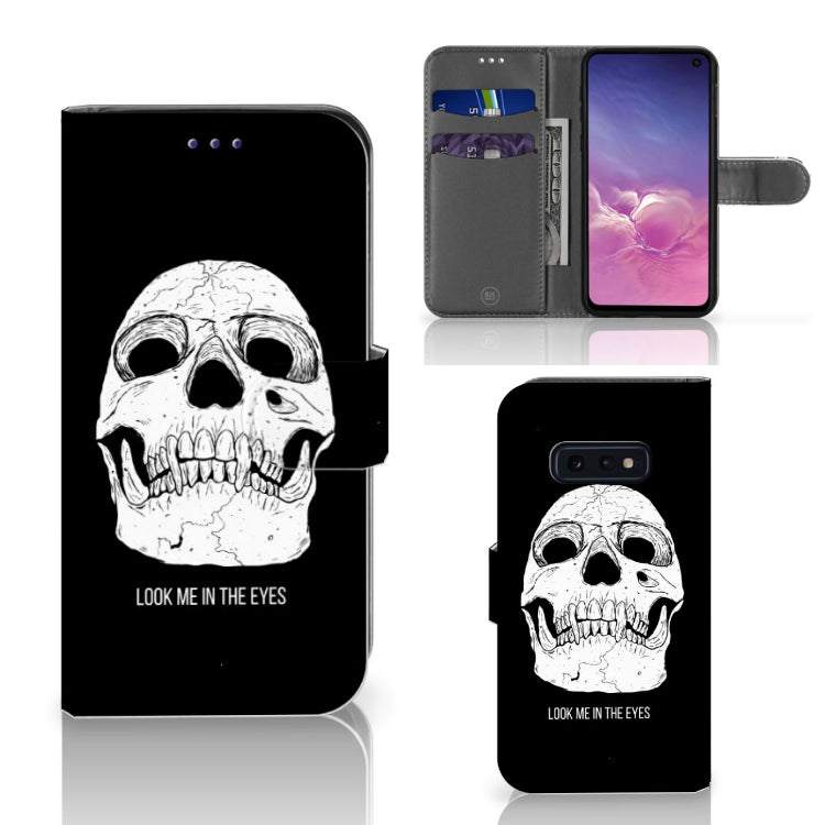 Telefoonhoesje met Naam Samsung Galaxy S10e Skull Eyes