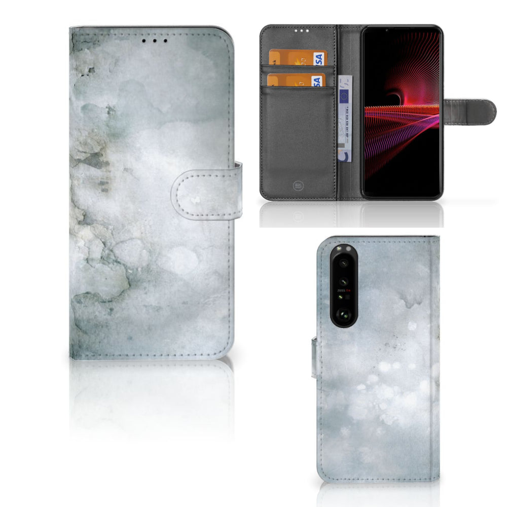 Hoesje Sony Xperia 1 III Painting Grey