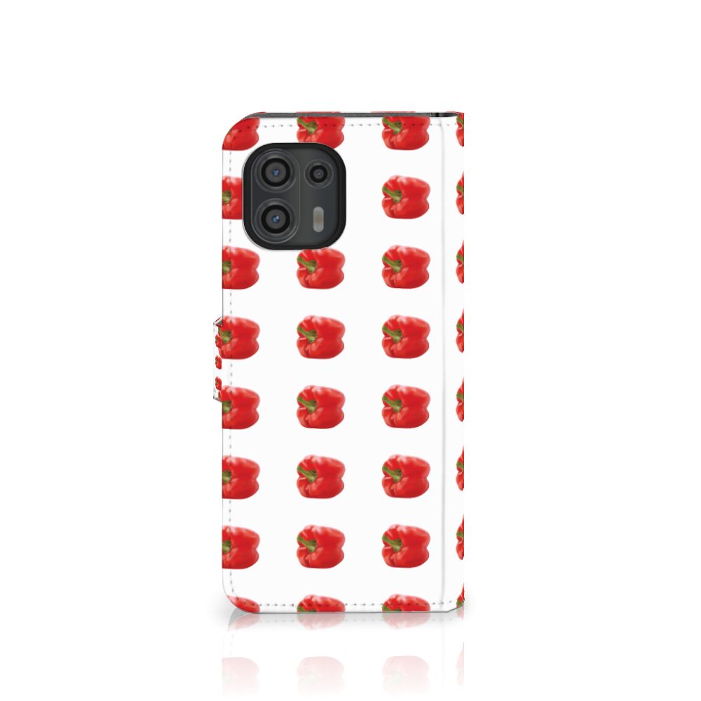 Motorola Edge 20 Lite Book Cover Paprika Red