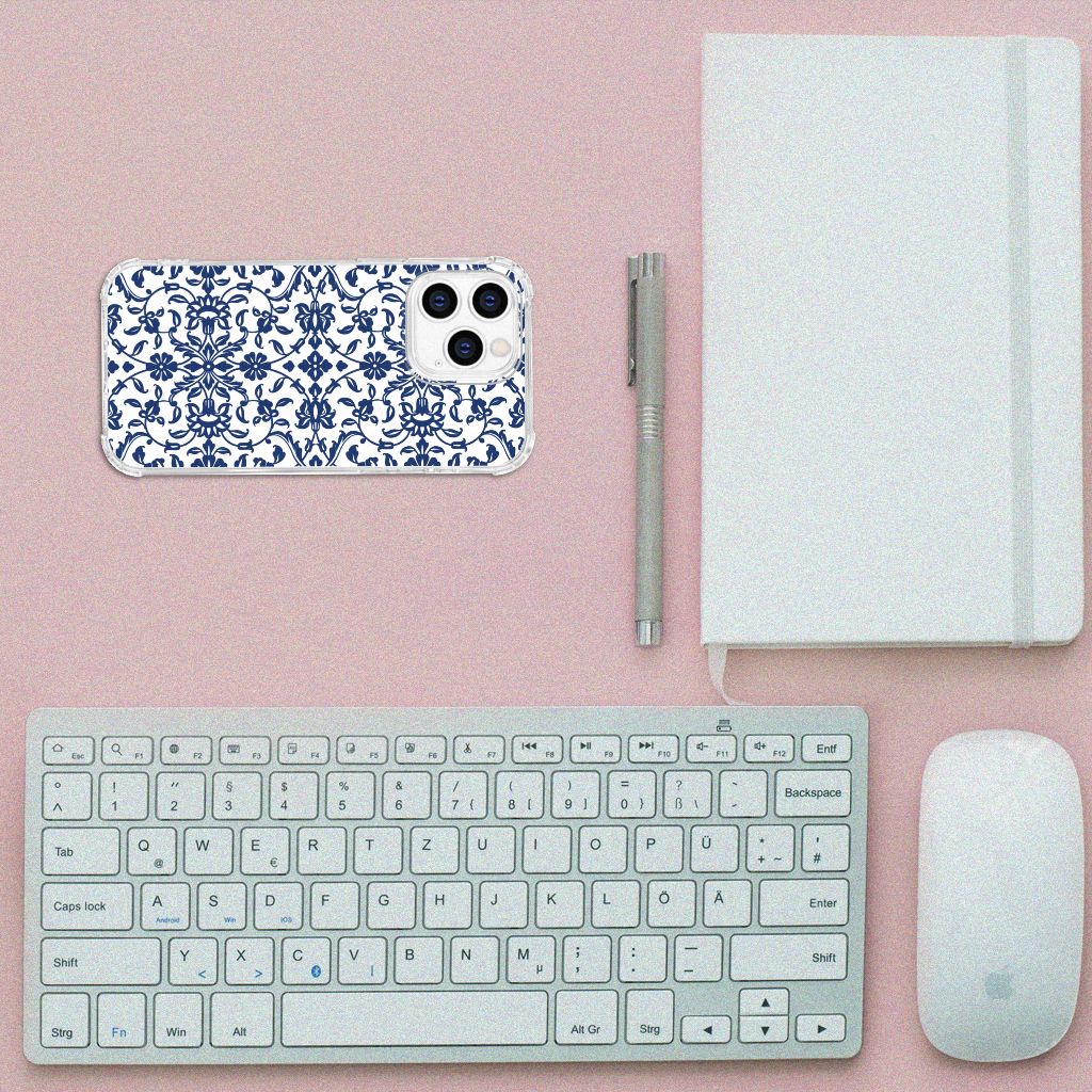 iPhone 14 Pro Case Flower Blue B2C Telecom