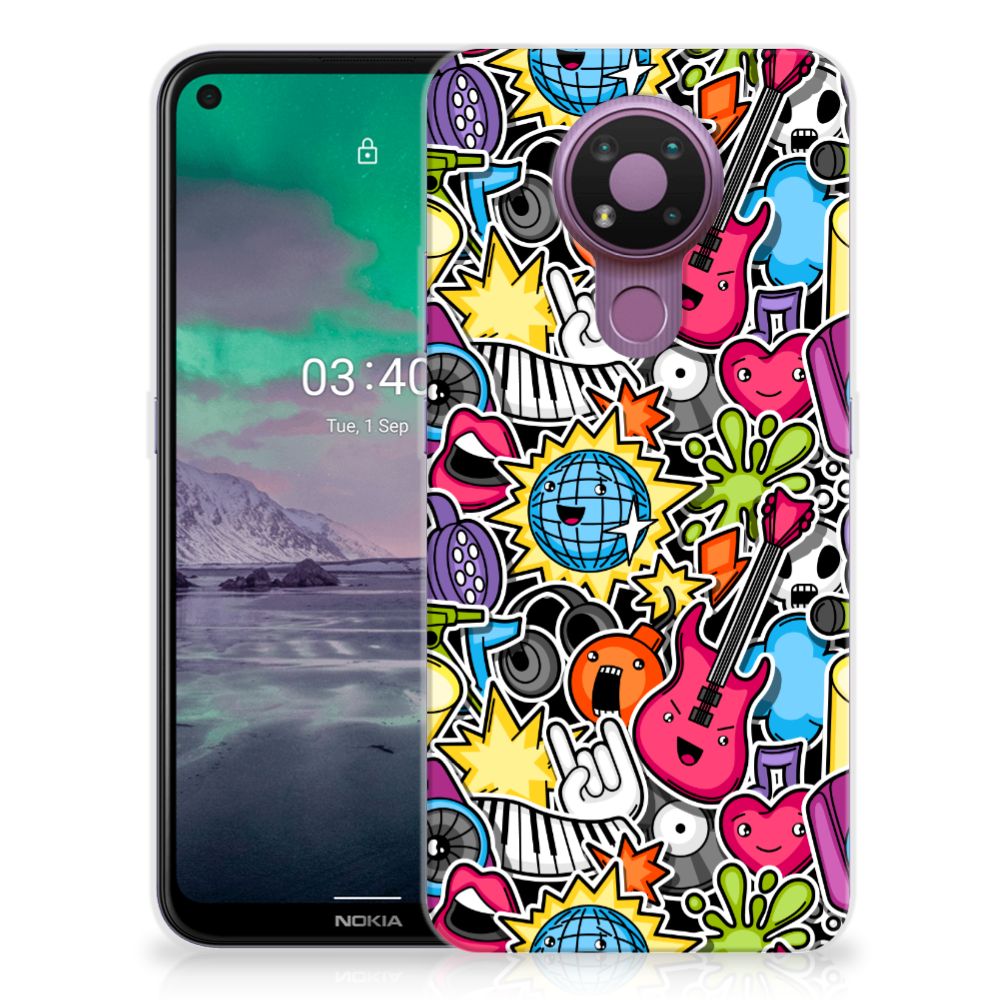 Nokia 3.4 Silicone Back Cover Punk Rock