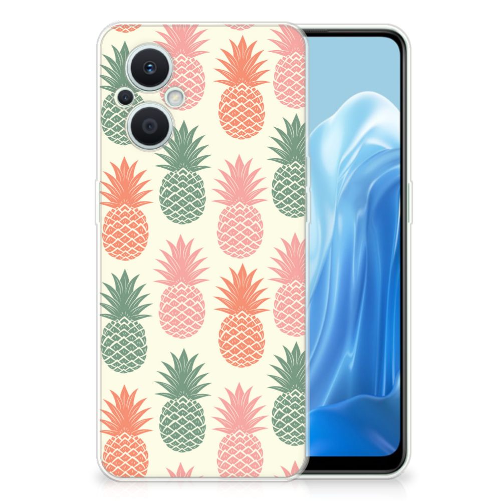 OPPO Reno8 Lite Siliconen Case Ananas B2C Telecom