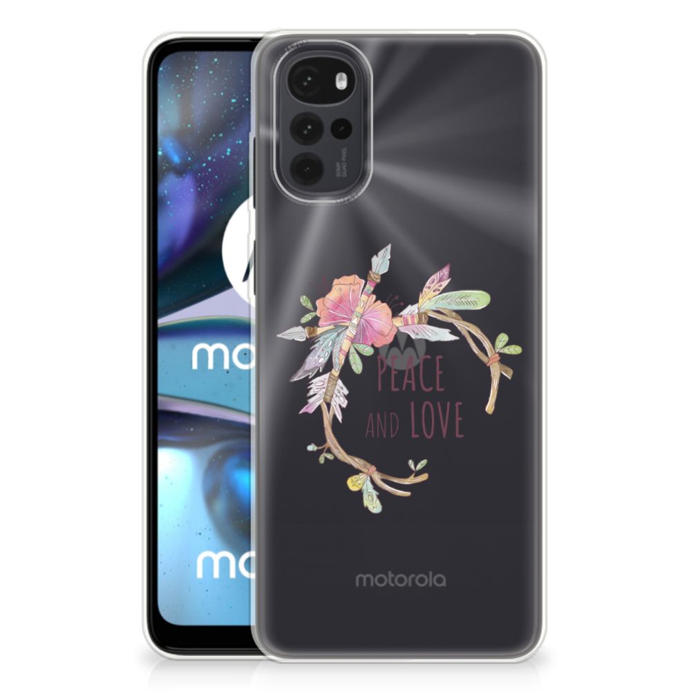 Motorola Moto G22 Telefoonhoesje met Naam Boho Text B2C Telecom
