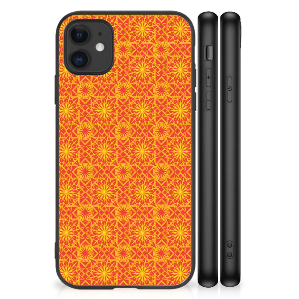 iPhone 11 Back Case Batik Oranje B2C Telecom