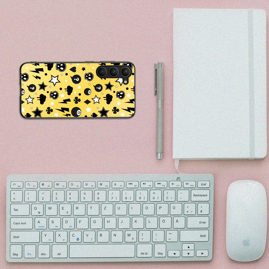 Telefoonhoesje Samsung Galaxy S23 Plus Punk Geel