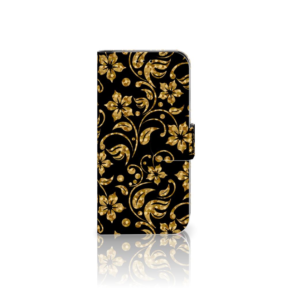 Apple iPhone X | Xs Hoesje Gouden Bloemen