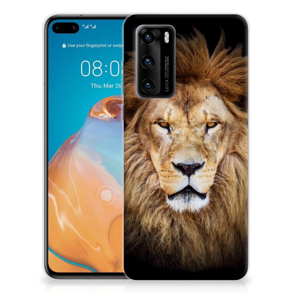 Huawei P40 TPU Hoesje Leeuw B2C Telecom